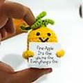 Miniatyrbillede 2 af 4: Söta Positive Energy Ananas Virkade Dockor