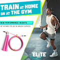Miniatyrbild 4 av 5: Hopprep - Speed ​​Rope, justerbar för boxning, resor pink