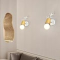 Miniatyrbillede 3 af 5: Sæt med 2 Iron Deer Head Design Væglampe Moderne Industriel E27 Pendel til Soveværelse Stue Bar Restaurant - Wh