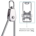 Miniatyrbillede 2 af 5: 4 stykker af M15 rustfrit stål enkelt remskive rustfri anti-korrosions drev wire remskive wire remskive,