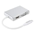 Miniatyrbilde 4 av 8: Kabeladapter Konverter 4 i 1 TypeC til HDMI DVI VGA USB 3.0 MultiFunksjon Laptop Datamaskin