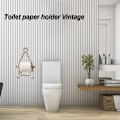 Miniatyrbillede 2 af 5: Toiletpapirholder, Vævet Macrame toiletrulleholder til toiletbadeværelse, Håndlavede hængeporte til badeværelset (krogfri)