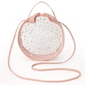 Pikkukuva 1 / 4: Pieni pyöreä kirkas Star Sequin Messenger Bag Sweet Hand Olkalaukku (vaaleanpunainen)