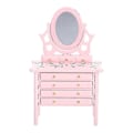 Miniatyrbilde 2 av 4: 2 stk, rosa minikommode mockup dekor
