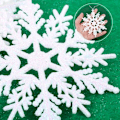 Miniatyrbilde 2 av 5: 20stk juledekorative snøfnugg til juletre - Diameter: 10cm - Hvit