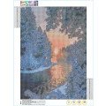 Miniatyrbild 2 av 5: Diamond painting , 5D diamond painting Set Stora bilder Gör-det-själv diamond painting ( Snö, 20x30cm),
