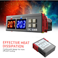 Miniatyrbilde 2 av 5: (24V) STC-3008 Digital Display Dual Control Smart elektronisk termostat