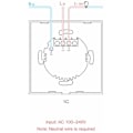 Miniatyrbillede 5 af 5: Sonoff T2 US 1C wifi smart wall touch switch i smart home stemmestyring