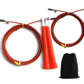 Miniatyrbillede 1 af 5: Sjippetov - Speed ​​​​Rope, justerbar til boksning, rejser red