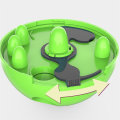 Miniatyrbillede 5 af 5: Pet Tumbler Interactive Toy, Hund Ryster Food Leak Ball GREEN