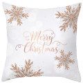 Pikkukuva 1 / 2: Julkuddfodral Rosa & Grå Örngott Xmas Snowflake Soffdekor #2