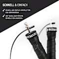 Miniatyrbillede 2 af 4: Hopprep sort Speed ​​Skipping Rope til Fitness