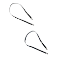 Miniatyrbillede 2 af 2: CTM Kids' elastiske 1/2 tomme justerbare vanteclips i ét stykke (2 pakke) Black/Navy one size