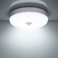 Miniatyrbillede 1 af 5: LED Bevægelsessensor Loftslys 12W 1500LM 6500K Cool White IP56 Vandtæt Rund LED Loftslampe til Udendørs Indendørs S