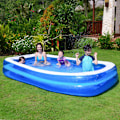 Miniatyrbild 2 av 3: PVC-pool uppblåsbar pool hemmapool förtjockad fyrkantig utomhus 305*183*50cm