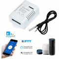 Pikkukuva 1 / 5: eWeLink TH-16 Smart Wifi Switch 16A/3500W lämpötilanvalvonta langaton kotiautomaatiosarja DS18B20 vedenpitävällä Te:llä