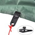 Miniatyrbillede 3 af 5: Tarp Clamp Clamp, Heavy Duty Tarp Clamp Sæt Instant Markise Clamp til Tarp Telte Caravan Have Shade Cover, Sort 10 Stk,