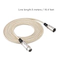 Miniatyrbillede 6 af 8: 3-polet XLR Han til XLR Hun Mikrofonkabel - 5 Meter (16,4 Fod) Lydledning 5m