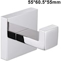 Miniatyrbillede 1 af 5: 54*60*54 mm lysende 304 rustfrit stål krog tøjkrog vedhæng sømfri badeværelses tøjkrog