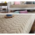 Miniatyrbild 3 av 5: Modern minimalistisk soffkudde, bekvämt kuddfodral i cover soffa (kaffefärg, 90*120),