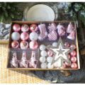 Miniatyrbild 2 av 3: Set med 24 julkulor inomhus utomhusdekoration 44 stycken Julval efter eget val Rosa