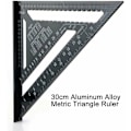 Pikkukuva 3 / 5: 30 cm alumiiniseoksesta set, neliömäinen puusepän kolmio, metrinen ammattimainen puusepän kulmavivain, kolmio