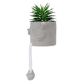 Miniatyrbilde 7 av 8: Kunstige potteplanter med naturtro detaljer og søte farger - Langvarige hengende ben sementpottede sukkulenter dekorasjon for kontorer og hjem