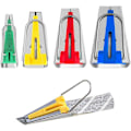 Miniatyrbild 1 av 5: Bias Binding Devices, Sy Bias Tejp, Olika storlekar tygremsor för att göra Bredd 6 mm 12 mm 18 mm 25 mm (paket med 4)