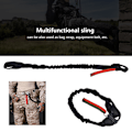 Miniatyrbillede 6 af 8: Udendørs CS essentiel pistolreb taktisk missionsreb elastisk sikkerhedsreb talje beskyttelse deluxe version (sort (SL-21-BK)) Black