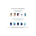 Miniatyrbillede 2 af 5: Sort blæserløs ledning til lodret trådløs opladerstativ til Samsung S9S10 trådløs oplader