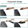 Miniatyrbild 3 av 4: Gummi Slow Rebound Memory Foam Handledsmusmatta Office Keyboard Mat Set Musmatta