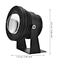 Miniatyrbillede 7 af 8: 12V 10W Vandtæt RGB LED Spotlight til Akvarium, Pool og Have - Sort Undervandslampe Black