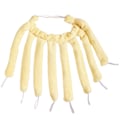 Miniatyrbillede 1 af 3: 8 Claw Heatless Curls Rod Pandebånd No Heat Hair Curlers Yellow