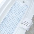 Miniatyrbillede 1 af 3: 100*40cm Gennemsigtig forlænget Badeværelse Anti-Slip måtte PVC Materiale Badekar Anti-Slip måtte Sugekop Gulvmåtte Househol