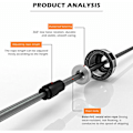 Miniatyrbillede 2 af 5: Kugleleje Speed ​​Jump Rope Sport Sjippetov Indendørs udendørs fitnessudstyr (sort, kuglelejer Speed ​​Rope)