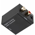 Miniatyrbilde 5 av 5: Digital til analog lydomformer Optisk til RCA lydbryterboks Toslink koaksial AV-brytervelgerboks, svart