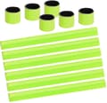 Reflekterande tejper, 12 st snäpparmband, klapparmband, säkerhetstejp, Re