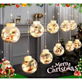 Miniatyrbillede 2 af 3: 10 LED Solar String Lights, 【Solar Powered】 Udendørs og indendørs Fairy Lights，Juledekoration (julesnemand)