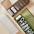 Miniatyrbilde 3 av 5: Skrivebords datakabel oppbevaringsboks (veske, oppbevaringsboks * 1) svart 1