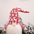 Pikkukuva 10 / 11: Christmas High Hat Dwarf Gnome för Doll Ornaments Belysning Söt tecknad Dwarf El Red - A