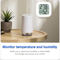 Miniatyrbillede 5 af 5: Mini elektronisk digital temperatur- og fugtighedsmåler Intelligent APP-forbindelse (hvid ℃)