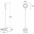 Miniatyrbillede 2 af 5: Børneklemmelampe Læselys Dæmpbar LED-lamper Clips Sengelampe Børnebordslampe med fleksibel hals USB genopladelig