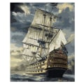 Miniatyrbillede 1 af 4: Riding the Wind And Waves Diamantmaleri (40X50Cm)