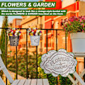 Miniatyrbild 3 av 6: Vertikal Ribbad Metall Väggplanterare för Blommor – Väggmonterad Design