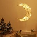 Miniatyrbild 5 av 5: Nattlampa för barn, dekorativ skrivbordslampa, batteridriven månformad LED-lampa vid sängkanten, varmvitt ljus Nattbelysning