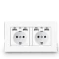 Miniatyrbild 1 av 4: 16a USB-uttag - Dubbel Ram Vägguttag