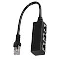 Miniatyrbilde 3 av 8: Ethernet-splitterkabel: 1 hann til 3 hunnporter for forbedret tilkobling