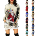 Miniatyrbilde 3 av 3: Kvinnor Jul Hette Klänningar ångärmad Warm Sweatshirt Klänning Style J L