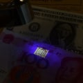 Miniatyrbilde 2 av 5: Forstørrelsesglass med fiolett LED-glass høy forstørrelseslinse, egnet for lesing, vedlikehold av elektronisk komponent