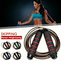 Miniatyrbillede 1 af 5: Kugleleje Speed ​​Jump Rope Sport Sjippetov Indendørs udendørs fitnessudstyr (sort, kuglelejer Speed ​​Rope)